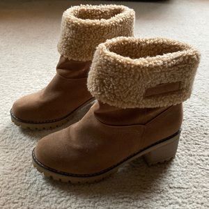 Fur booties